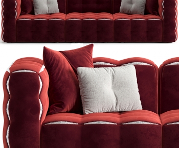 Simple European Style Three-seat Sofa-ID:101892954