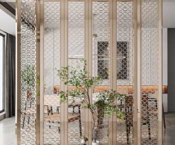 New Chinese Style Metal Screen Partition-ID:470204113