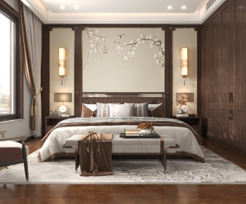 New Chinese Style Bedroom-ID:234914063