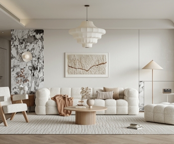 Wabi-sabi Style A Living Room-ID:503890991