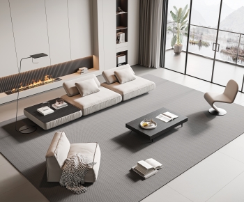 Modern A Living Room-ID:147309352