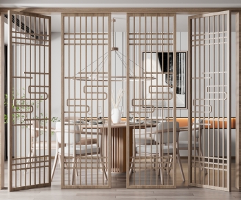 New Chinese Style Wooden Screen Partition-ID:504800082