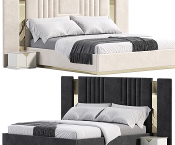 Modern Double Bed-ID:822252999