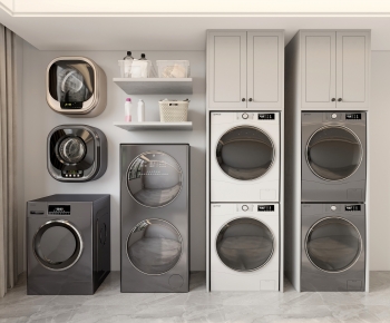 Modern Laundry Cabinet-ID:104679119
