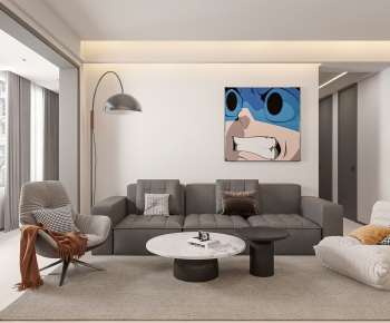 Modern A Living Room-ID:619529016