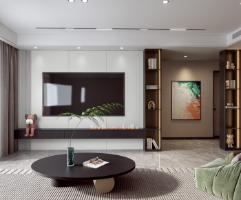 Modern A Living Room-ID:215421922
