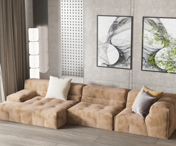 Modern Three-seat Sofa-ID:500956064