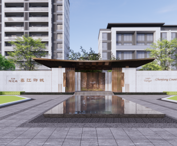 New Chinese Style Residential Building-ID:973342907