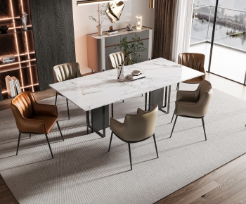 Modern Dining Table And Chairs-ID:347716098