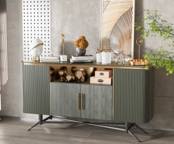 Nordic Style Entrance Cabinet-ID:462059979