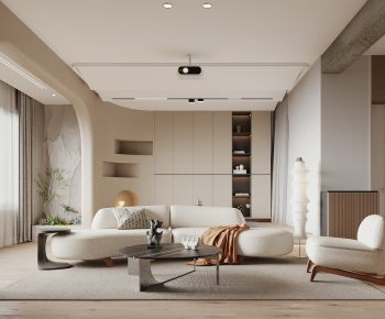 Wabi-sabi Style A Living Room-ID:968545919