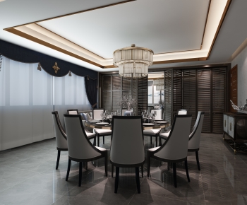 New Chinese Style Dining Room-ID:527910951
