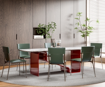 Modern Dining Table And Chairs-ID:718008047