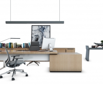 Modern Office Desk And Chair-ID:511986027