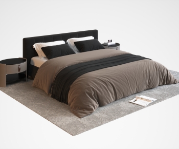 Modern Double Bed-ID:570820098