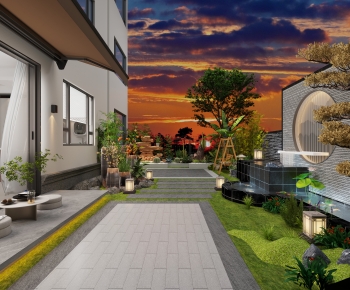 New Chinese Style Courtyard/landscape-ID:251801017