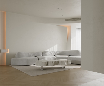 Modern Wabi-sabi Style A Living Room-ID:127859137