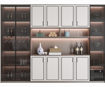 New Chinese Style Wine Cabinet-ID:379040258