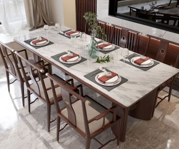 New Chinese Style Dining Table And Chairs-ID:298646937
