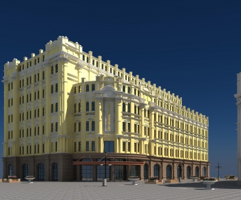European Style Appearance Of Commercial Building-ID:283579111