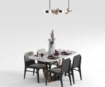 Modern Dining Table And Chairs-ID:609500449