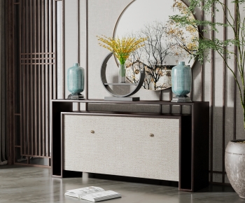 New Chinese Style Entrance Cabinet-ID:971916912