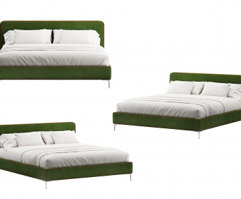 Modern Double Bed-ID:978367091