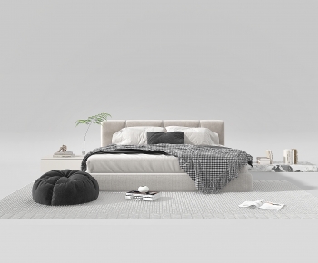 Modern Double Bed-ID:316031056