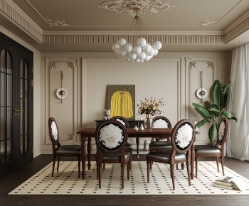 French Style Dining Room-ID:107569939