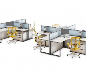 Modern Office Desk And Chair-ID:633191118