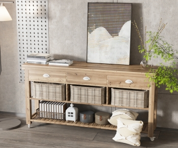 Nordic Style Entrance Cabinet-ID:529217003