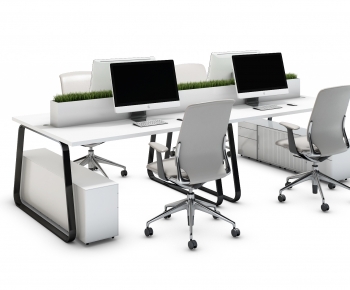 Modern Office Desk And Chair-ID:755689158