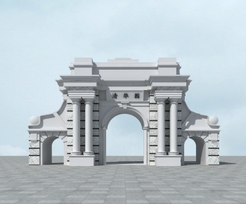 Simple European Style Decorated Archway-ID:449035883