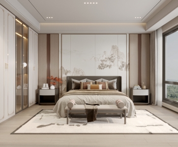 New Chinese Style Bedroom-ID:851530088