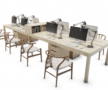 Modern Office Desk And Chair-ID:100770091