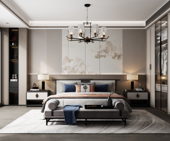 New Chinese Style Bedroom-ID:353578097