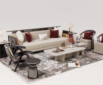New Chinese Style Sofa Combination-ID:331187012