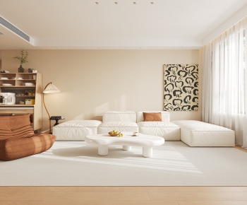 Wabi-sabi Style A Living Room-ID:555257083