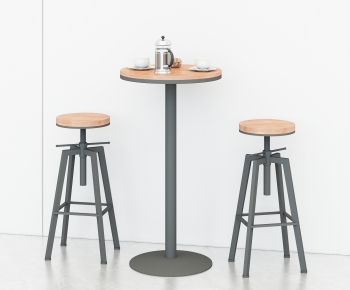 Industrial Style Leisure Table And Chair-ID:793646104
