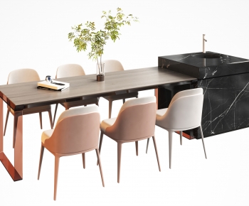 Modern Dining Table And Chairs-ID:409512041