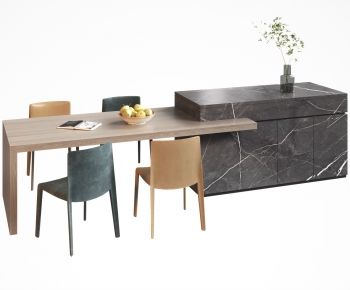Modern Dining Table And Chairs-ID:429969075
