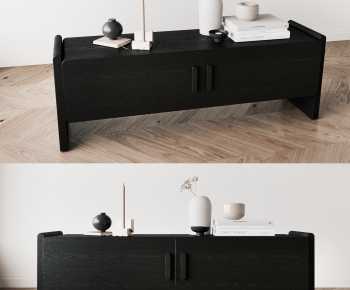 Modern Wabi-sabi Style TV Cabinet-ID:510577923