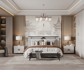 New Chinese Style Bedroom-ID:337497959