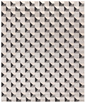 现代几何格子图案地毯-ID:5694277
