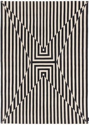 现代黑白纹理图案地毯-ID:5694393