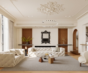 French Style A Living Room-ID:378518108