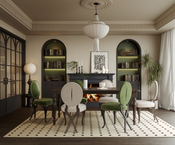 French Style Dining Room-ID:989980735