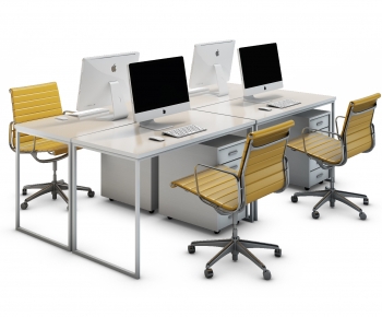 Modern Office Desk And Chair-ID:972846035