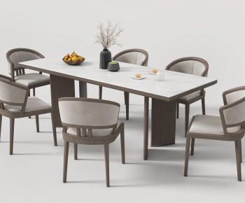 New Chinese Style Dining Table And Chairs-ID:254316092