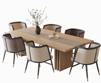 New Chinese Style Dining Table And Chairs-ID:959870851